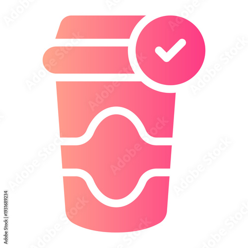 coffee gradient icon