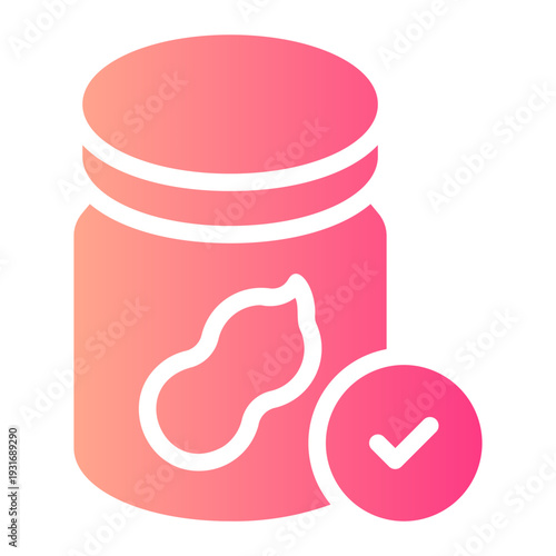 peanut butter gradient icon