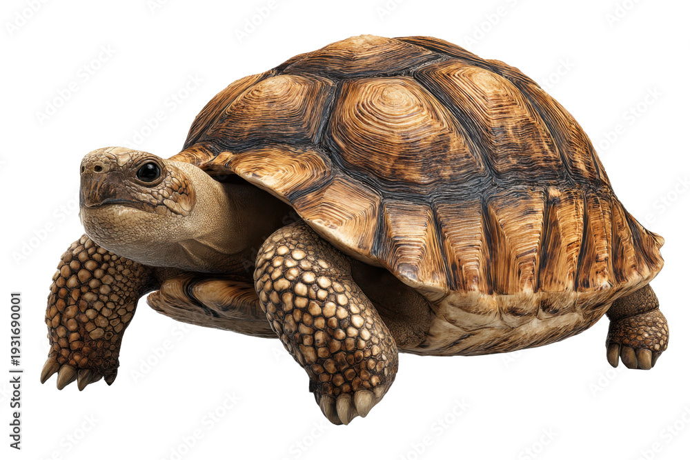 Obraz premium Tortoise Isolated on Transparent Background