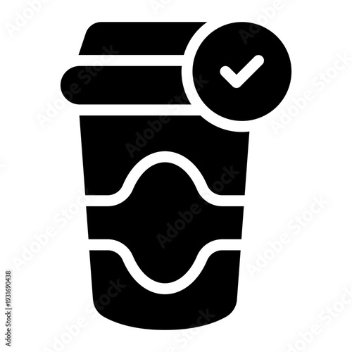 coffee glyph icon