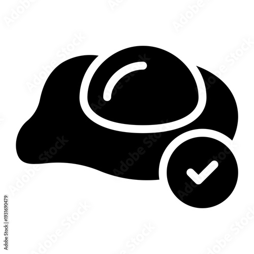 fried egg glyph icon