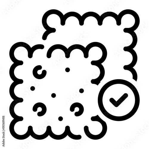 biscuit line icon