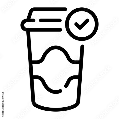 coffee line icon