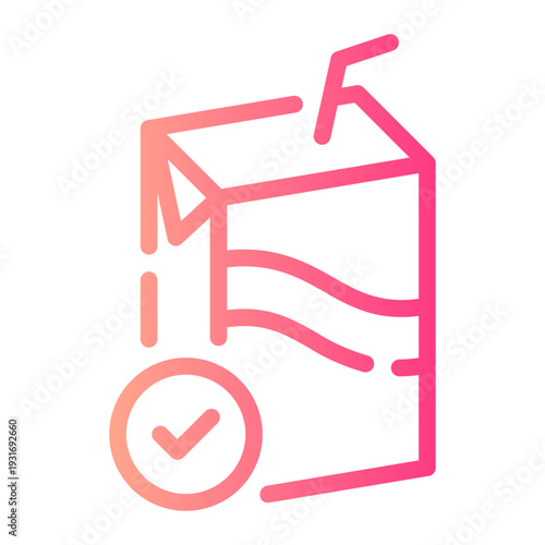 milk gradient icon
