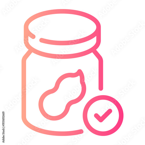peanut butter gradient icon