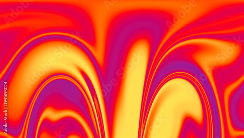 Abstract red orange yellow purple background with swirling fluid motion, dynamic vortex simulation, and vibrant artistic geometric layout