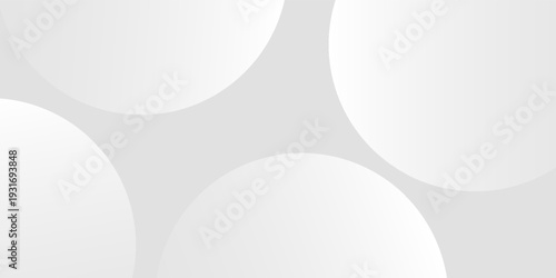 Minimalist white and gray abstract background with soft geometric shapes and halftone dot patterns. good art nice