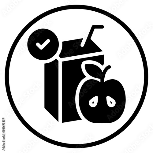 apple juice glyph icon