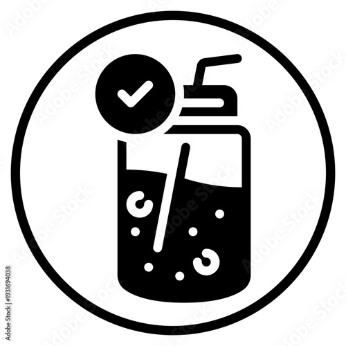 smoothie glyph icon