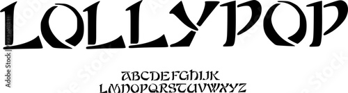 Lollypop Stylish Retro Serif Font – Playful Curved Display Typeface with Soft Vintage Flair for Creative Branding, Posters, Packaging & Eye-Catching Typography Design