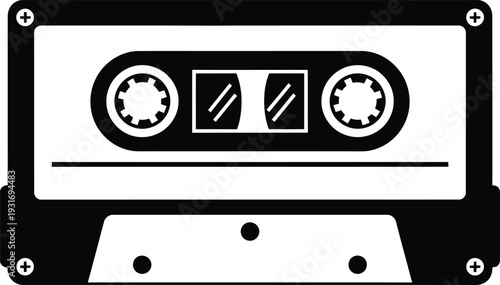 Cassette Tape Isolated on White Background