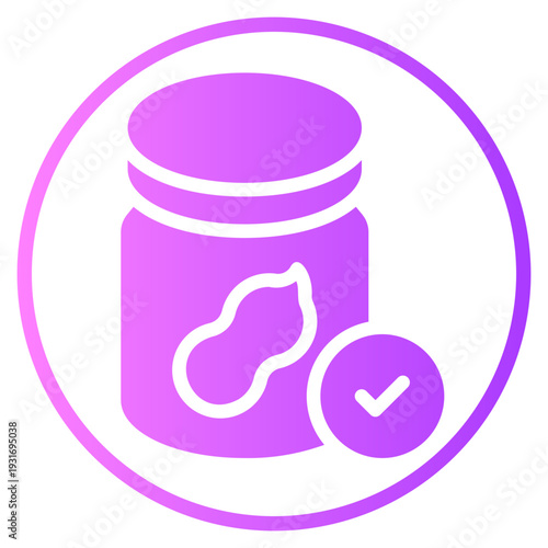 peanut butter gradient icon