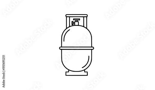 Minimal Line Cylinder Icon