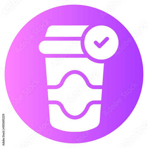 coffee gradient icon