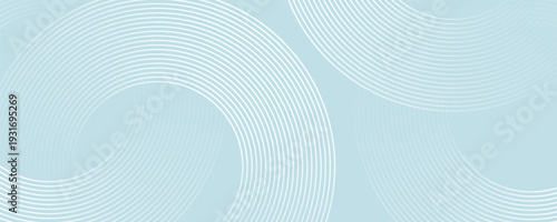 Modern abstract background. Glossy white gradient circle lines. Minimal geometric pattern. Simple graphic elements. Futuristic concept. Suitable for cover, poster, banner, brochure, eps10.