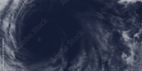 Tornado storm isolated on white background.Dotwork vector illustration