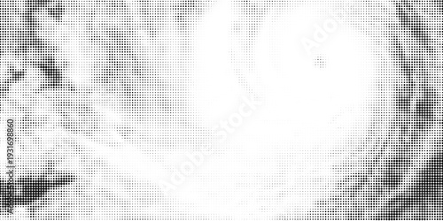 Tornado storm isolated on white background.Dotwork vector illustration