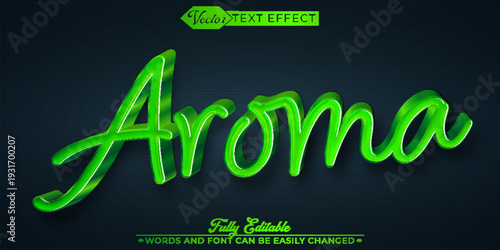  Aroma Fragrance Scent Essence Relax Vector Fully Editable Smart Object Text Effect