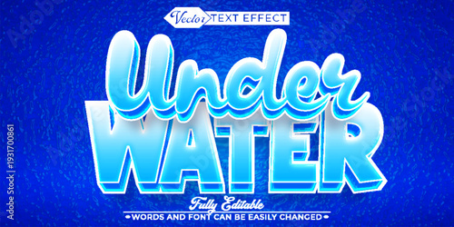  Under Water Ocean Deep Sea Marine Life Vector Fully Editable Smart Object Text Effect