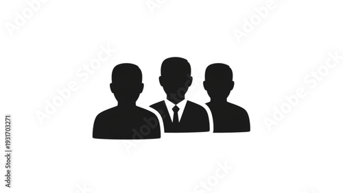 Three men standing together in a professional setting