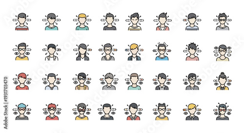 A collection of diverse cartoon characters.