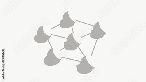 Minimal Network Connection Business Concept