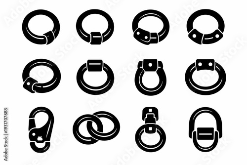 Element simple accessory icon carry image utility hardware generation loop reinforced design