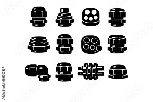 Image style icon simple practical generation part gland vector adaptable versatile fitting