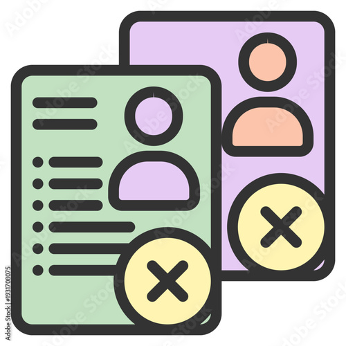 Fired document illustration