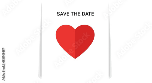 Save the date wedding invitation card.
