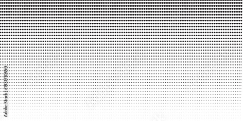 Set of halftone dots gradient pattern texture isolated on white background. Straight dotted spots using halftone circle dot raster texture. Vector blot half tone collection.