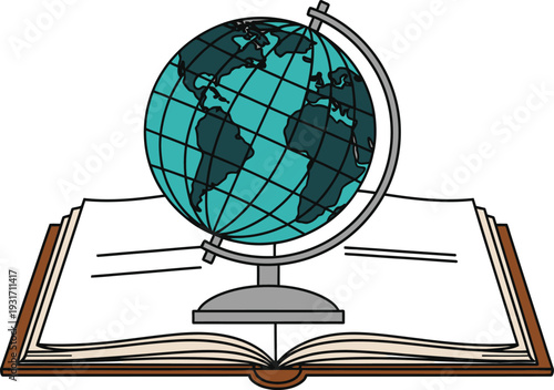 Globe on Open Book