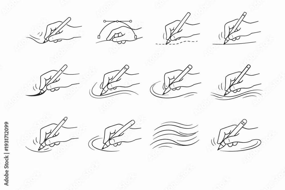 Obraz premium Unhurried natural vector pace stream drafting image calm simple generation quiet icon