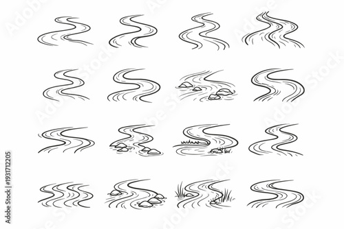 Image simple glideway generation tempochannel icon vector relaxed meanderflow intuitive sketch swayline