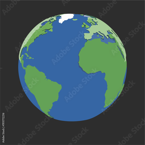 Minimalist flat design illustration of the planet Saturn with its prominent ring system against a dark space background.