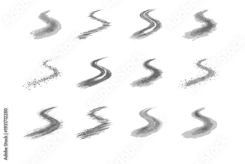 Lane soft image route path speck walkway generation simple pencil shadow vector