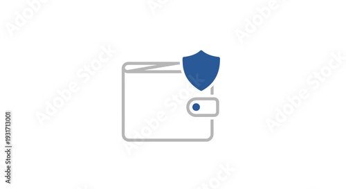 Simple icon representing data security and protection.