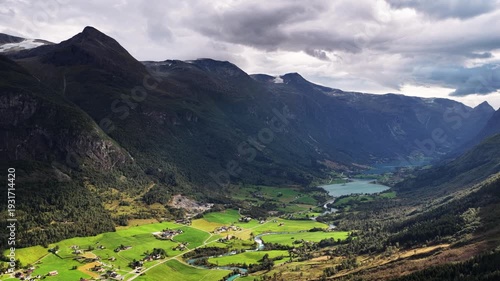 Floen Laukifossen Olden Norway 