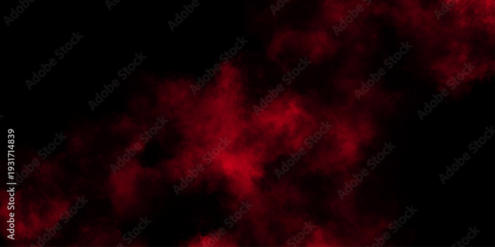Fototapeta premium abstract cloud and vapor texture background. Black and red smoke aquarelle smudge illustration smooth grungy smokey light red colors ink glow. red color powder motion-filled atmosphere across.