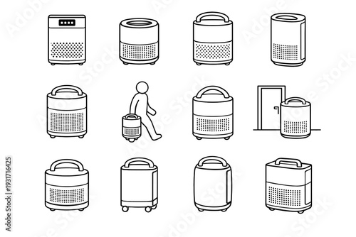 Proportions relocation vector air refined integrated neat purifier easy smart modern icon