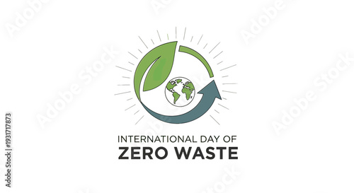 Zero Waste International Day Logo Design.