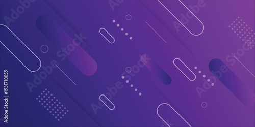 Purple abstract geometric background. Dynamic shapes composition. Vector illustration