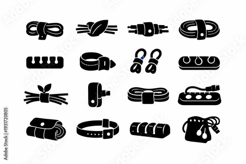 Clean generation organization icon wire reusable filled image simple organizer cable utility