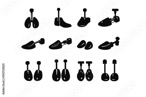 Icon insert tree black vector tool support shoe form image toe generation