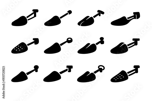 Wardrobe generation style modern image simple icon shoe care minimalist vector accessory