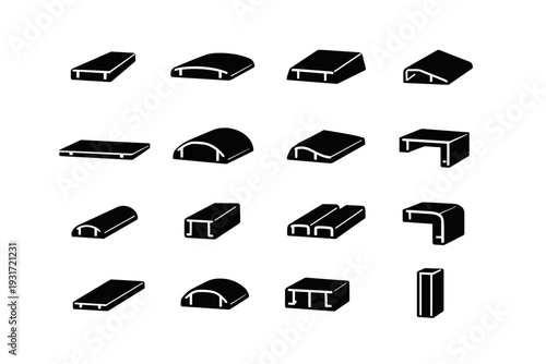 Filled image vector geometry simple generation duct design slim interior discreet footprint