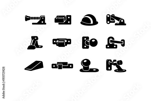 Black home simple element image door routine vector icon practical generation geometry