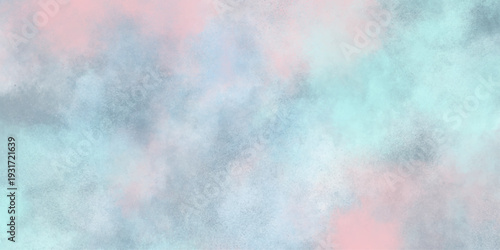 Abstract pink and blue grunge texture painted with watercolor stains. Closeup pink textured grunge background. beautiful and colorful watercolor for wallpaper, banners, design, rainbow color texture.