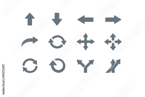 Simple vector refresh left merge image icon curved expand right generation collapse