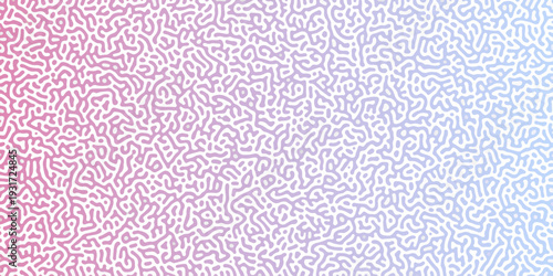 Abstract truing organic wallpaper Turing reaction diffusion monochrome seamless pattern with chaotic motion. Generative algorithm psychedelic background. Reaction-diffusion or truing patter biological